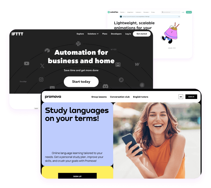Weekly Design Inspiration: IFTTT, Promova, Cosmos and others