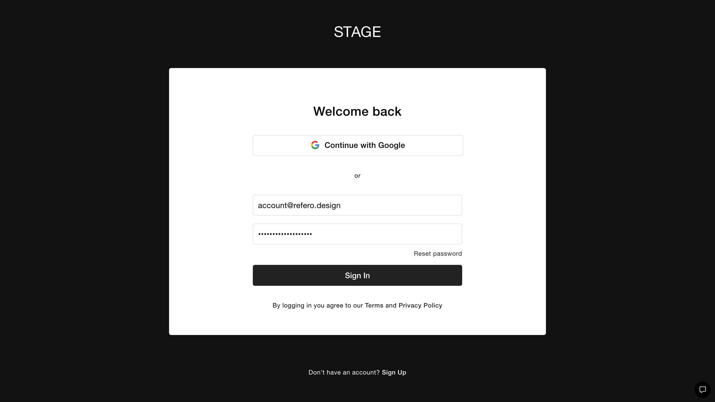 Login UI - perfect visual hierarchy