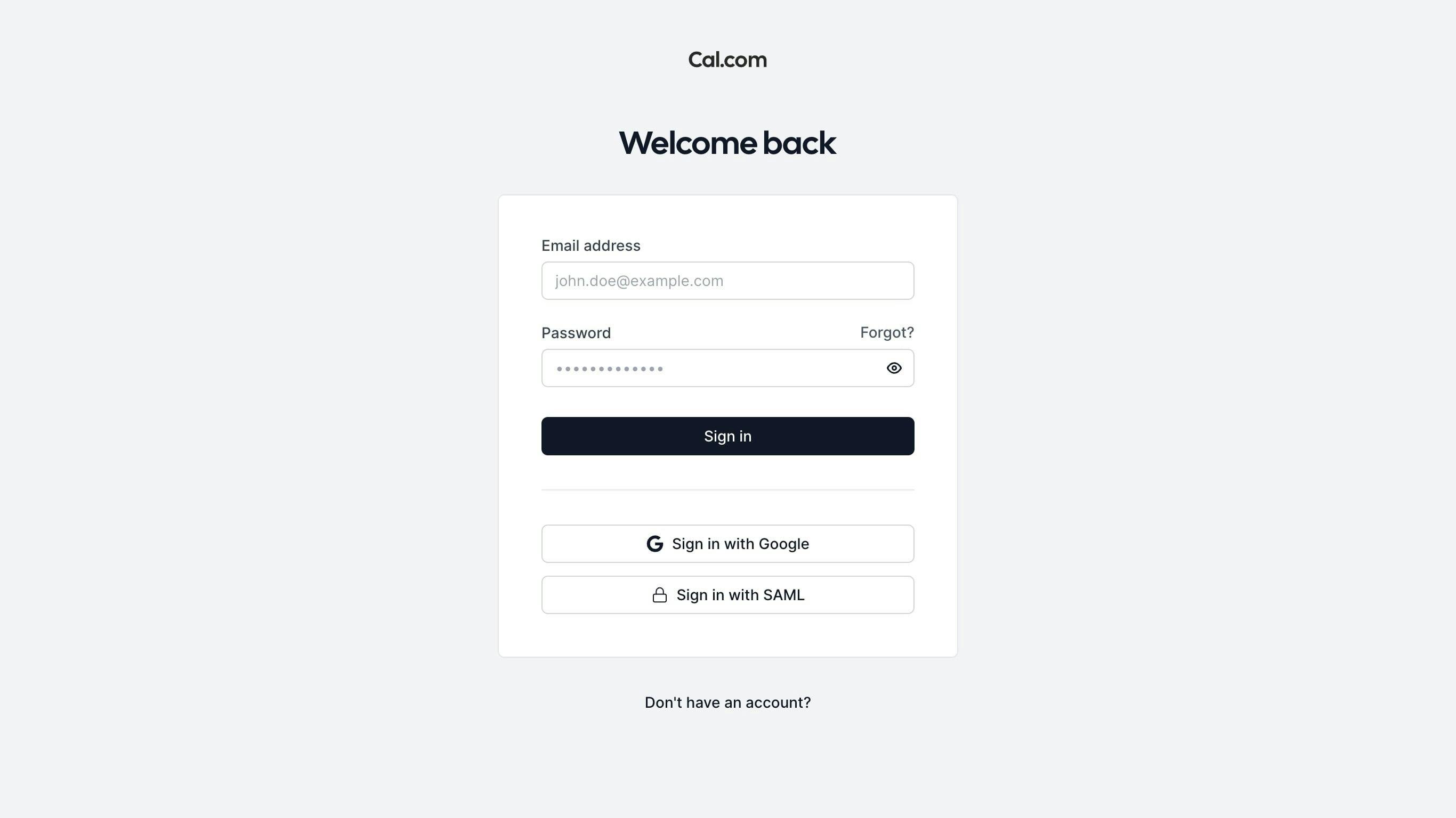 Login UI - placeholders text and labels