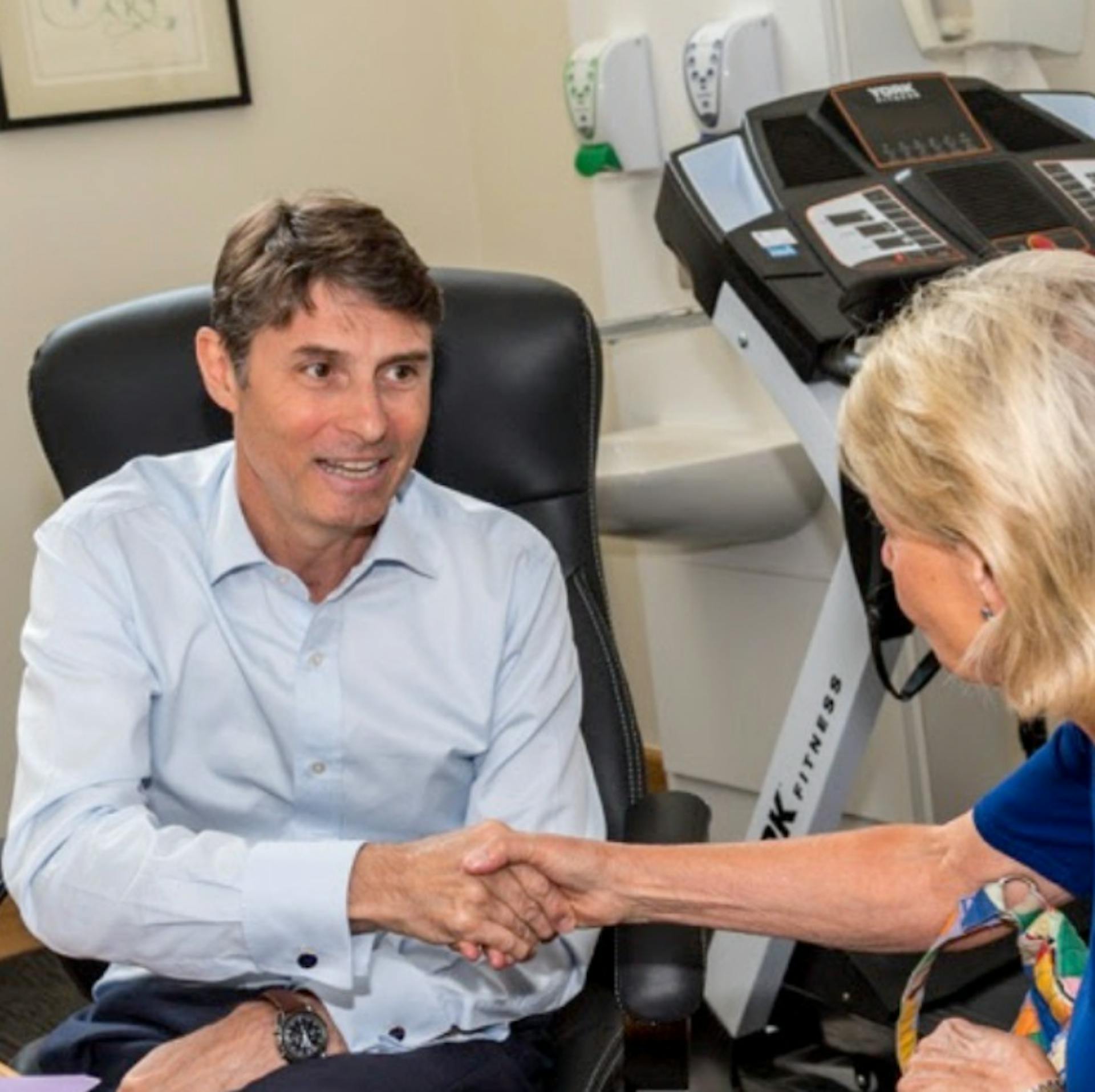 RefluxUK founder Nick Boyle in consultation