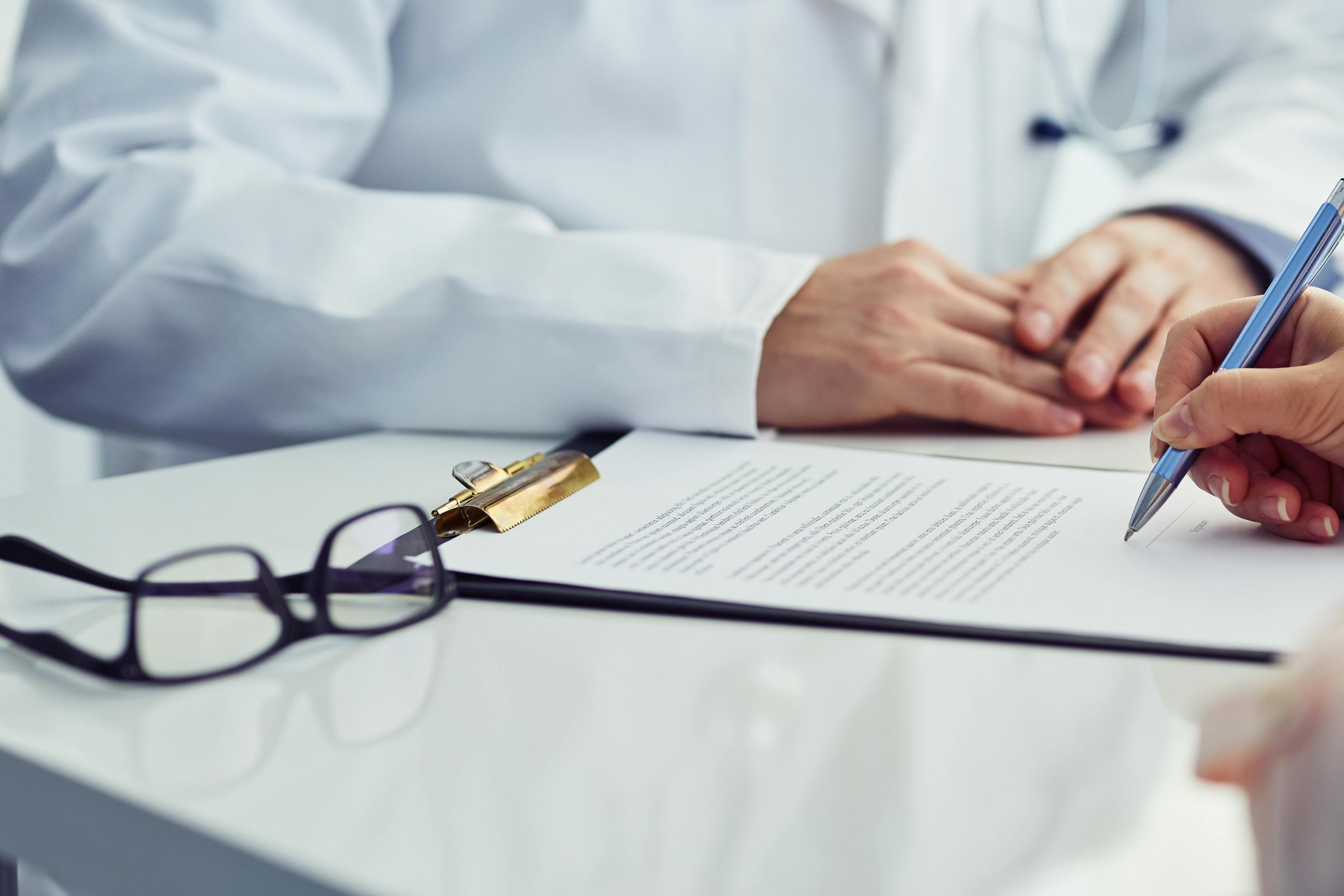 doctor and patient at a consultation