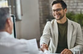 man at consultation