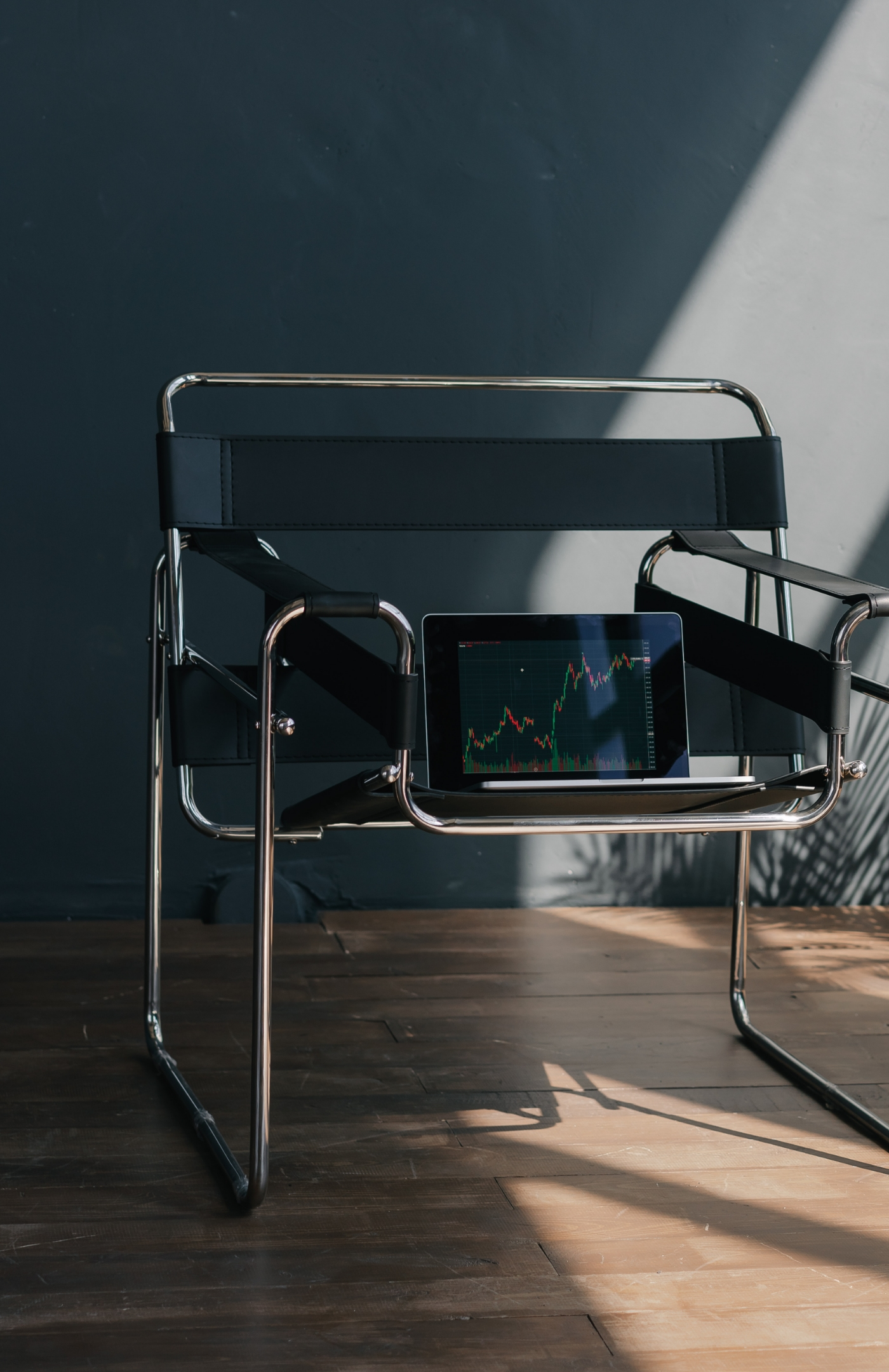 Computer on chair