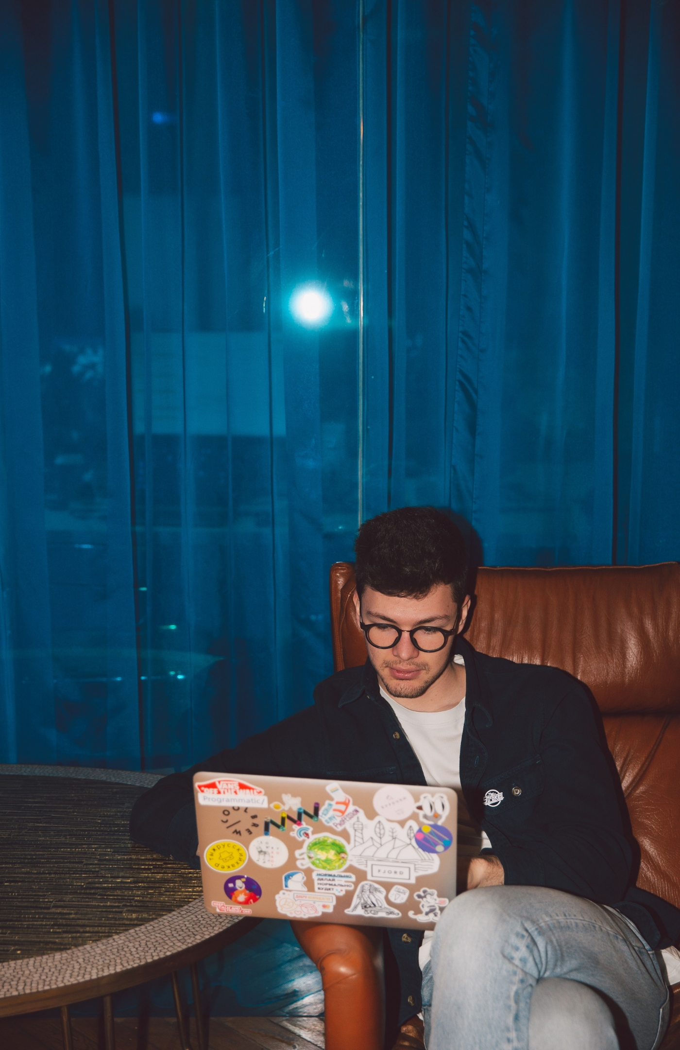 Man working on computer