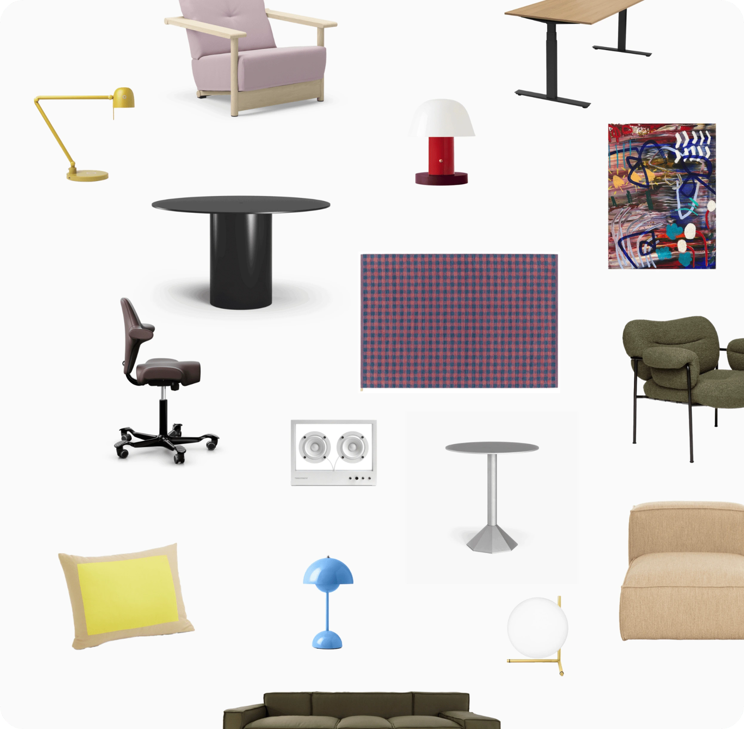 Office furniture for flexible subscription rental
