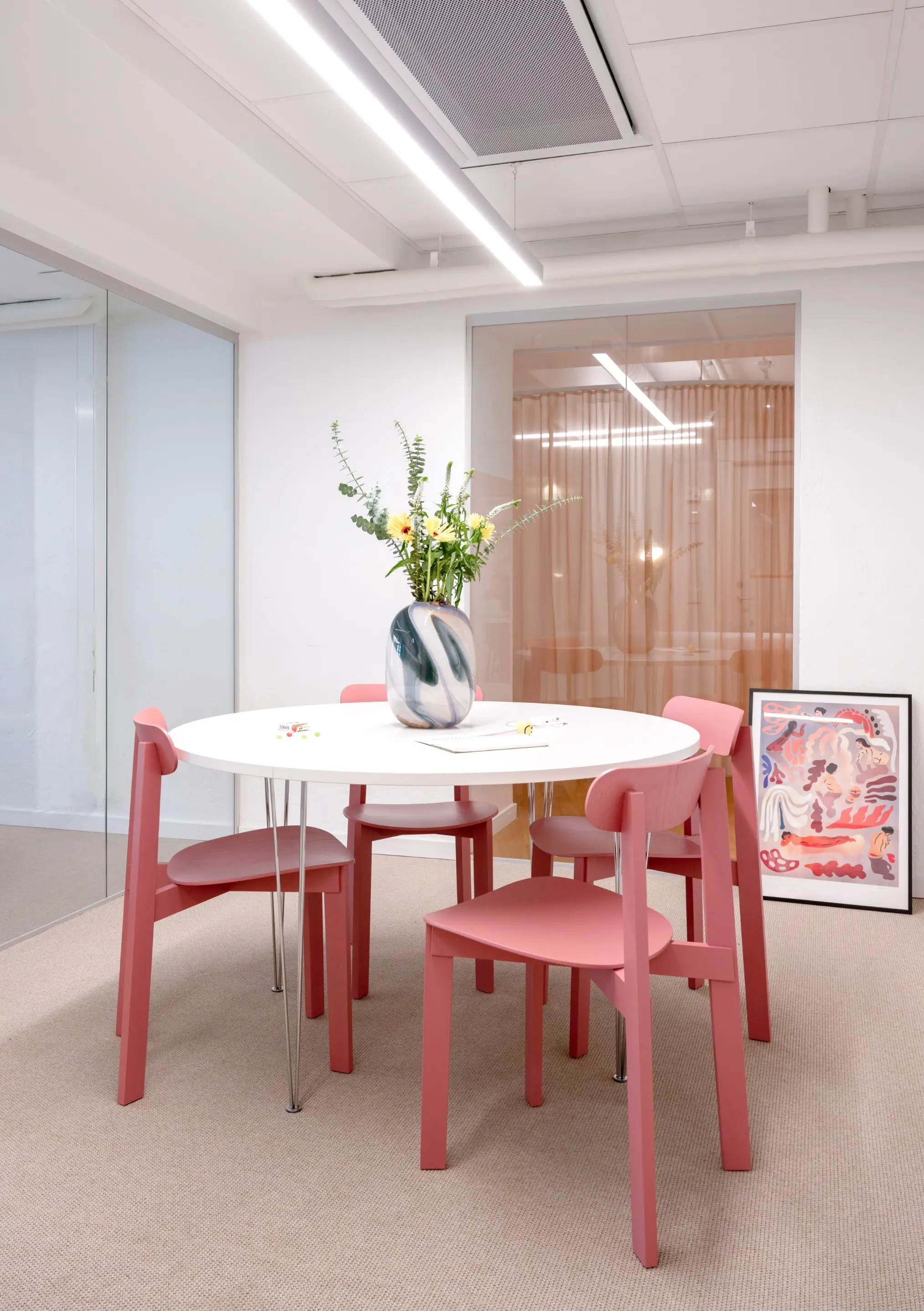 Meeting room pink Aleixis HR