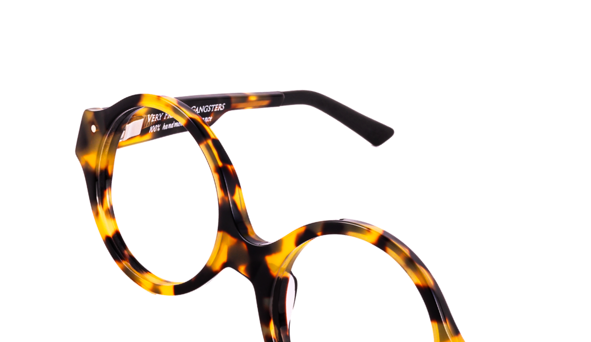 monture optique very french gangter modèle very boss acétate écaille ronde rétro 