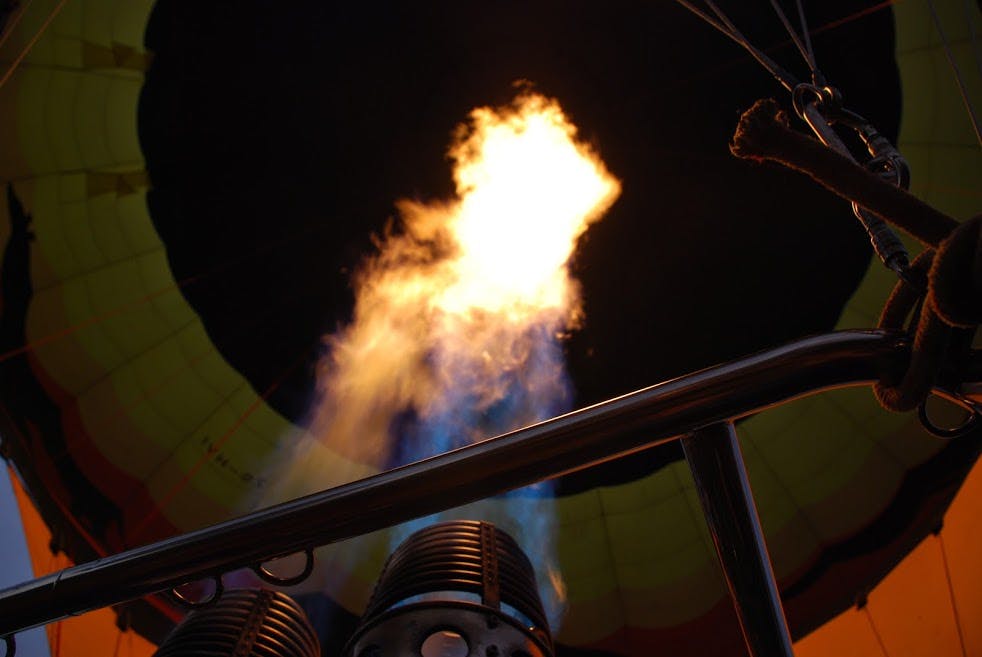 Ballon varen in Pilanesberg