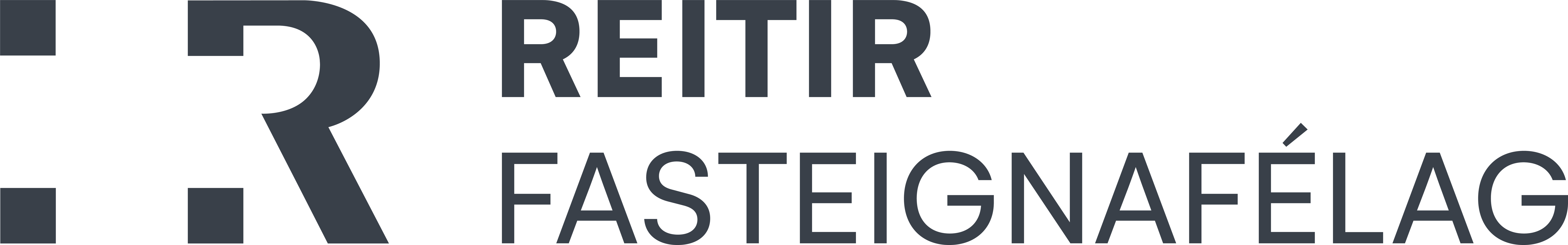 Reitir fasteignafélag logo blátt