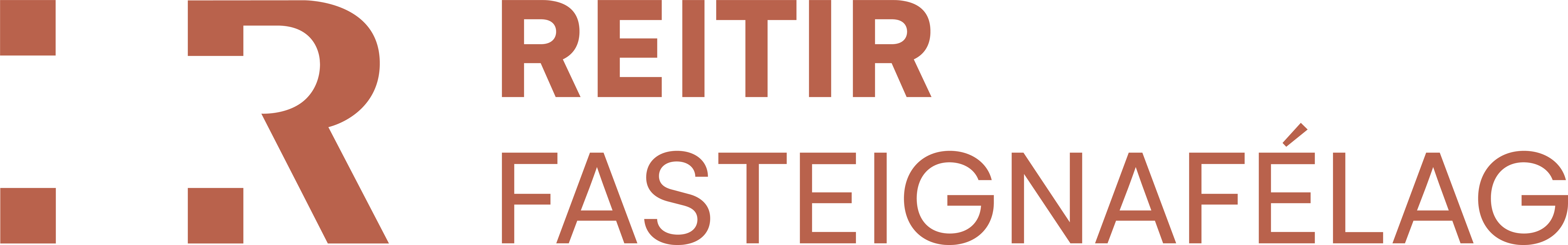 Reitir fasteignafélag logo rautt