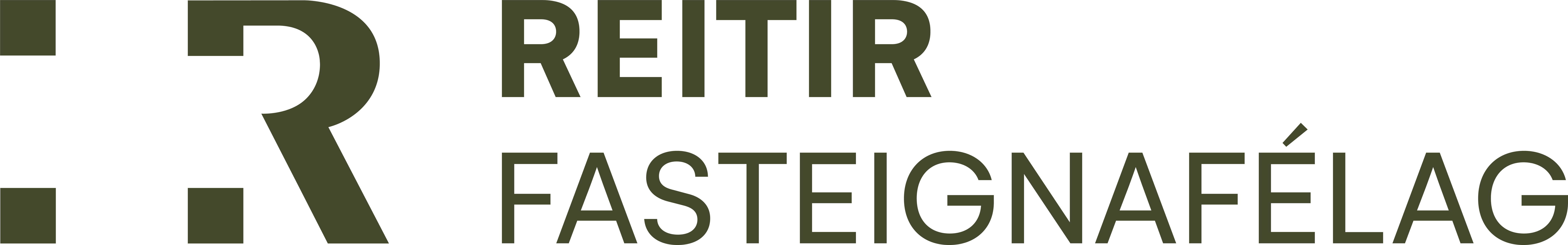 Reitir fasteignafélag logo grænt