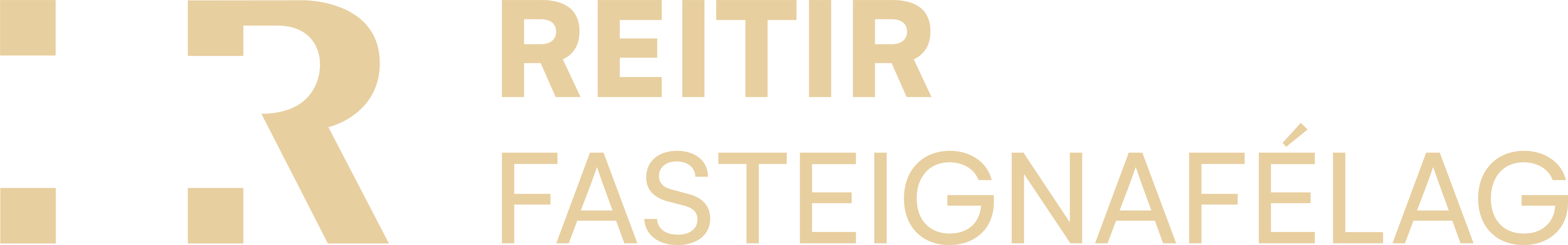 Reitir fasteignafélag logo gult
