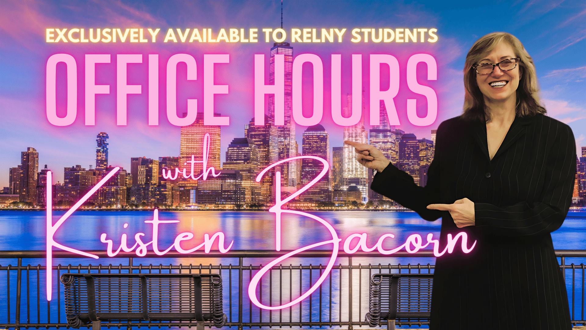 RELNY Course Platform Features - Live Instructor Office Hours