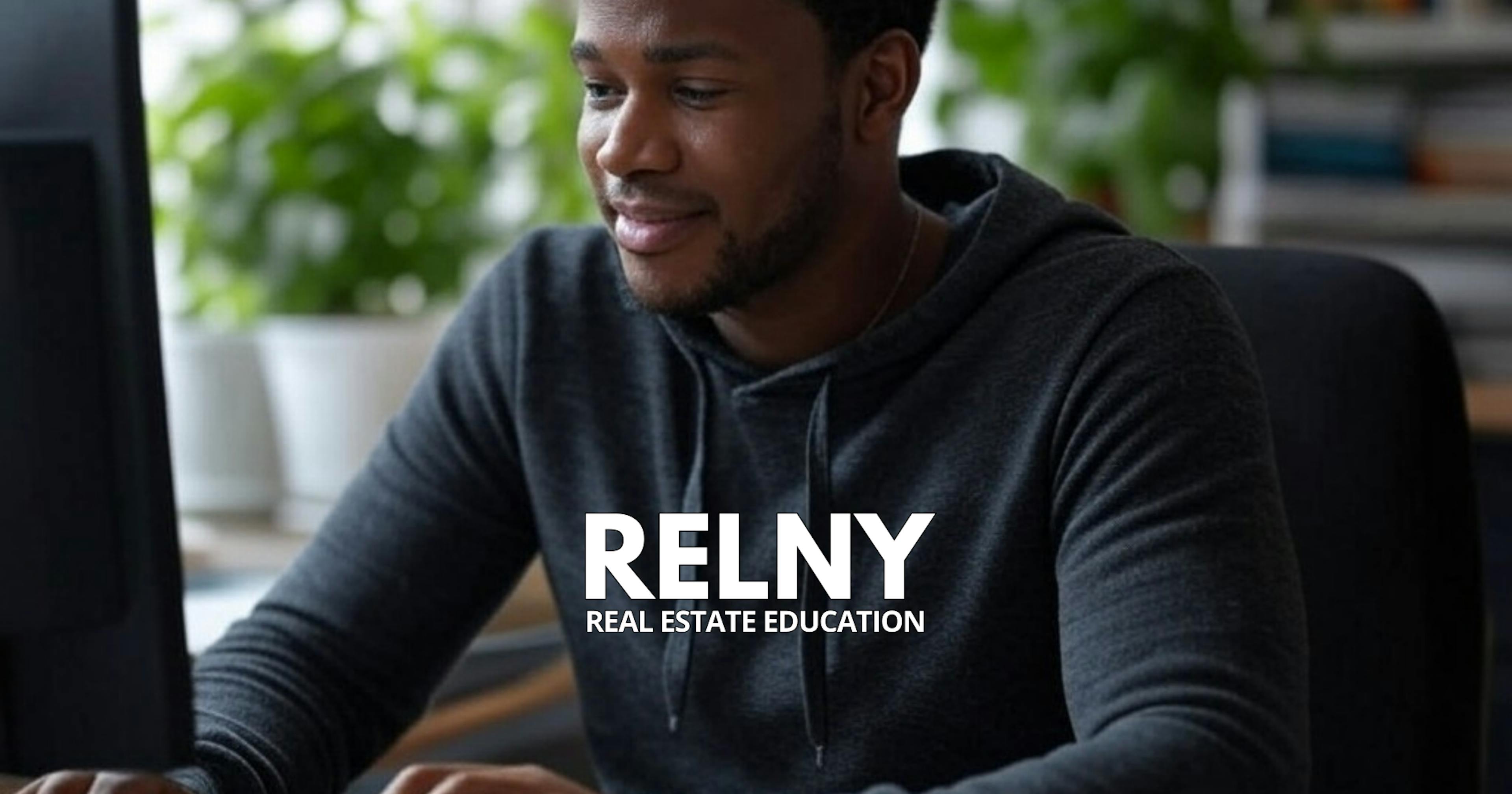 RELNY Real Estate School Student Studying