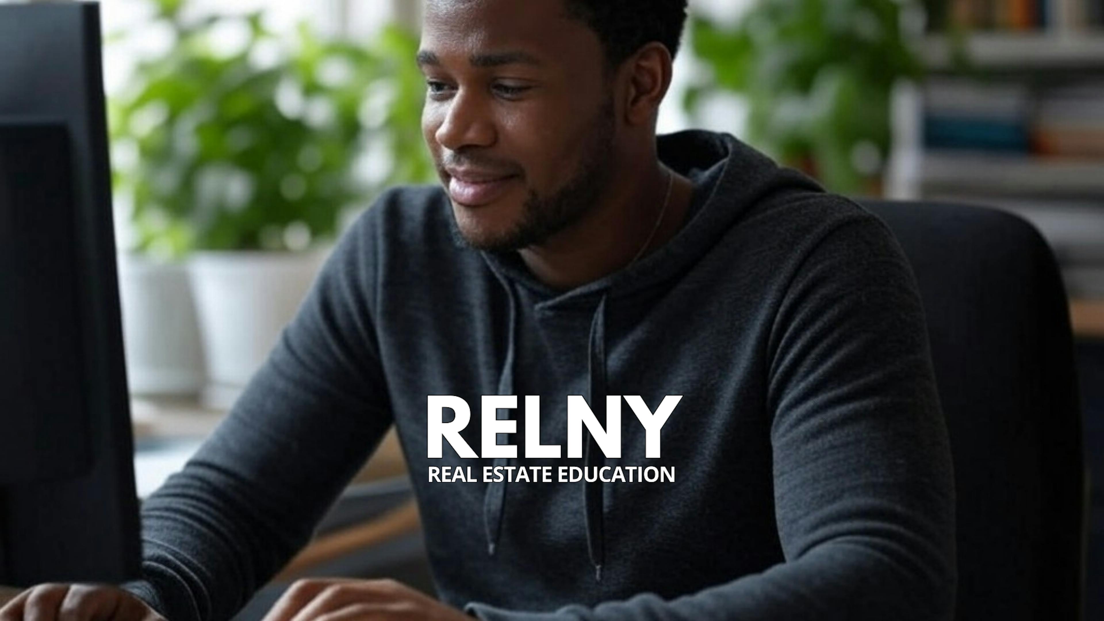 RELNY Real Estate School Student Studying