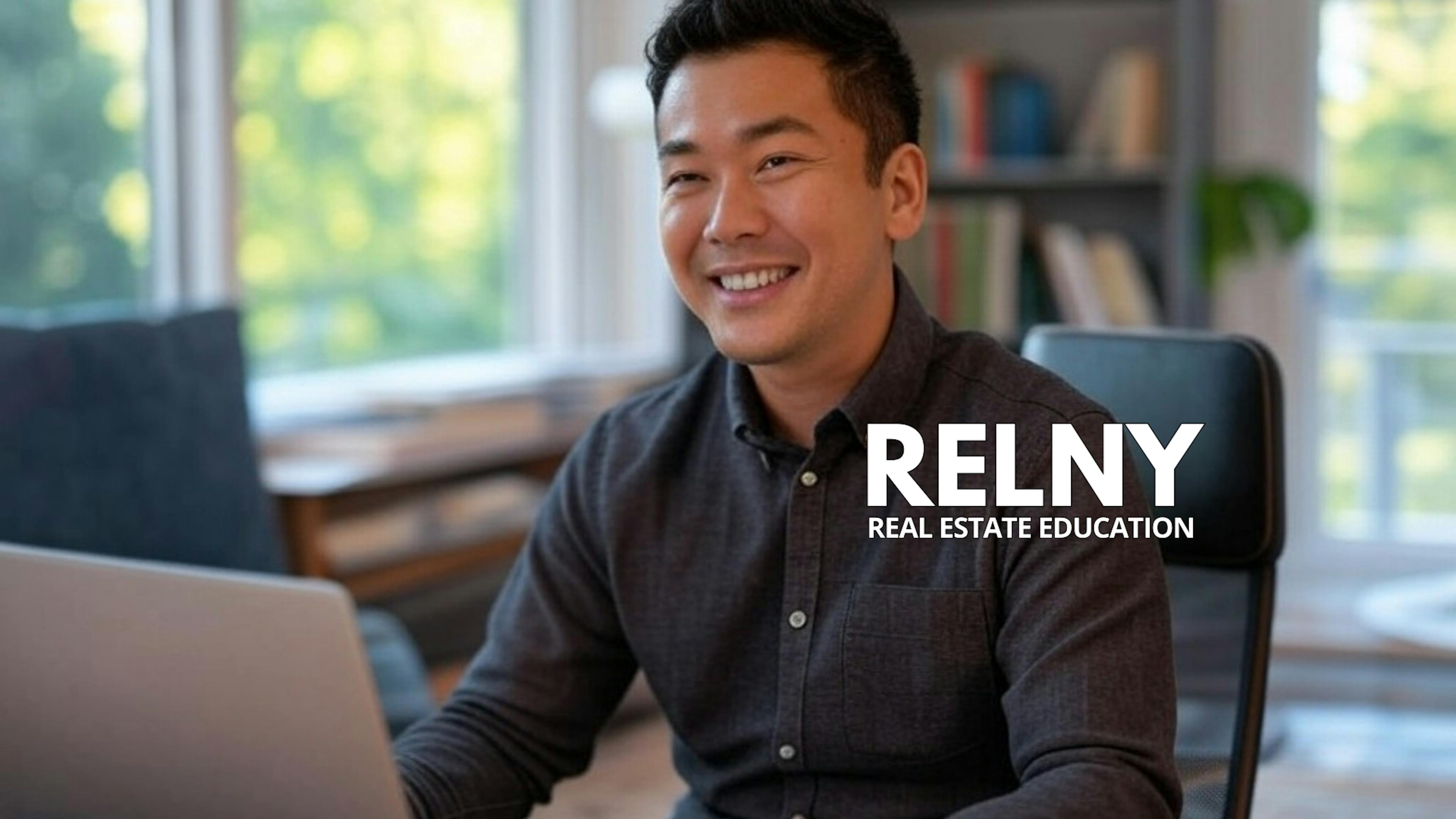 RELNY Online Real Estate Classes Student Studying