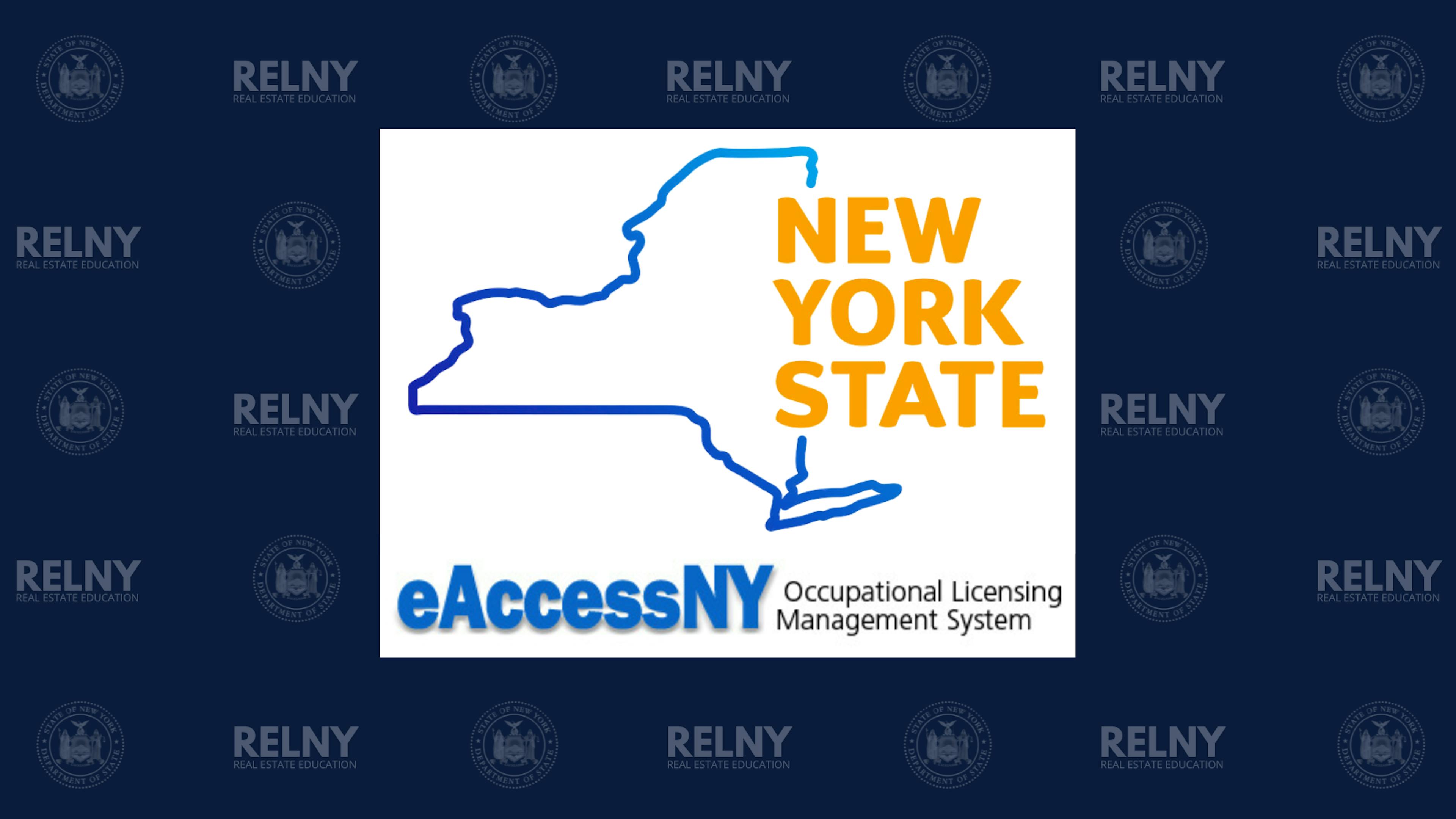 eAccessNY New York State Department of State NYSDOS Portal Login