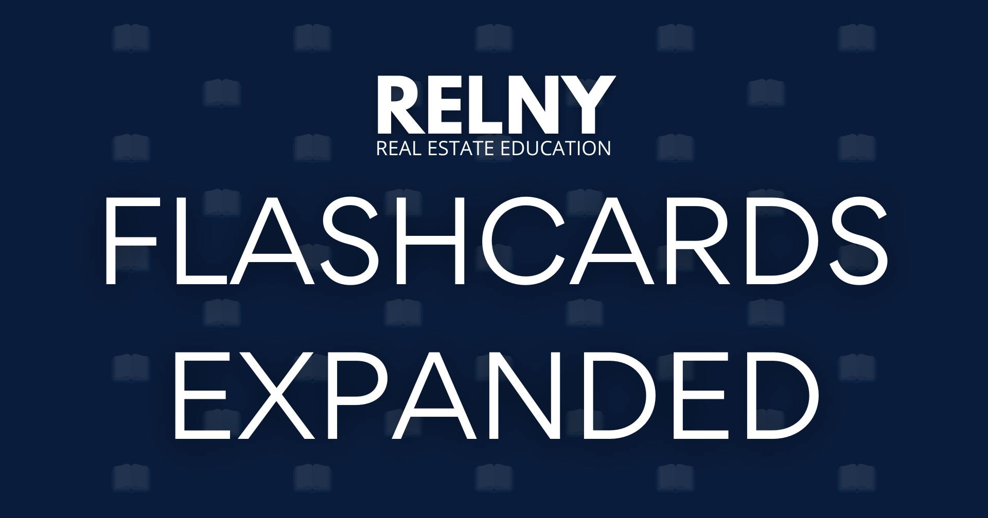 Real Estate Investment Trusts (REITs) RELNY Flashcard Study Terms Expanded