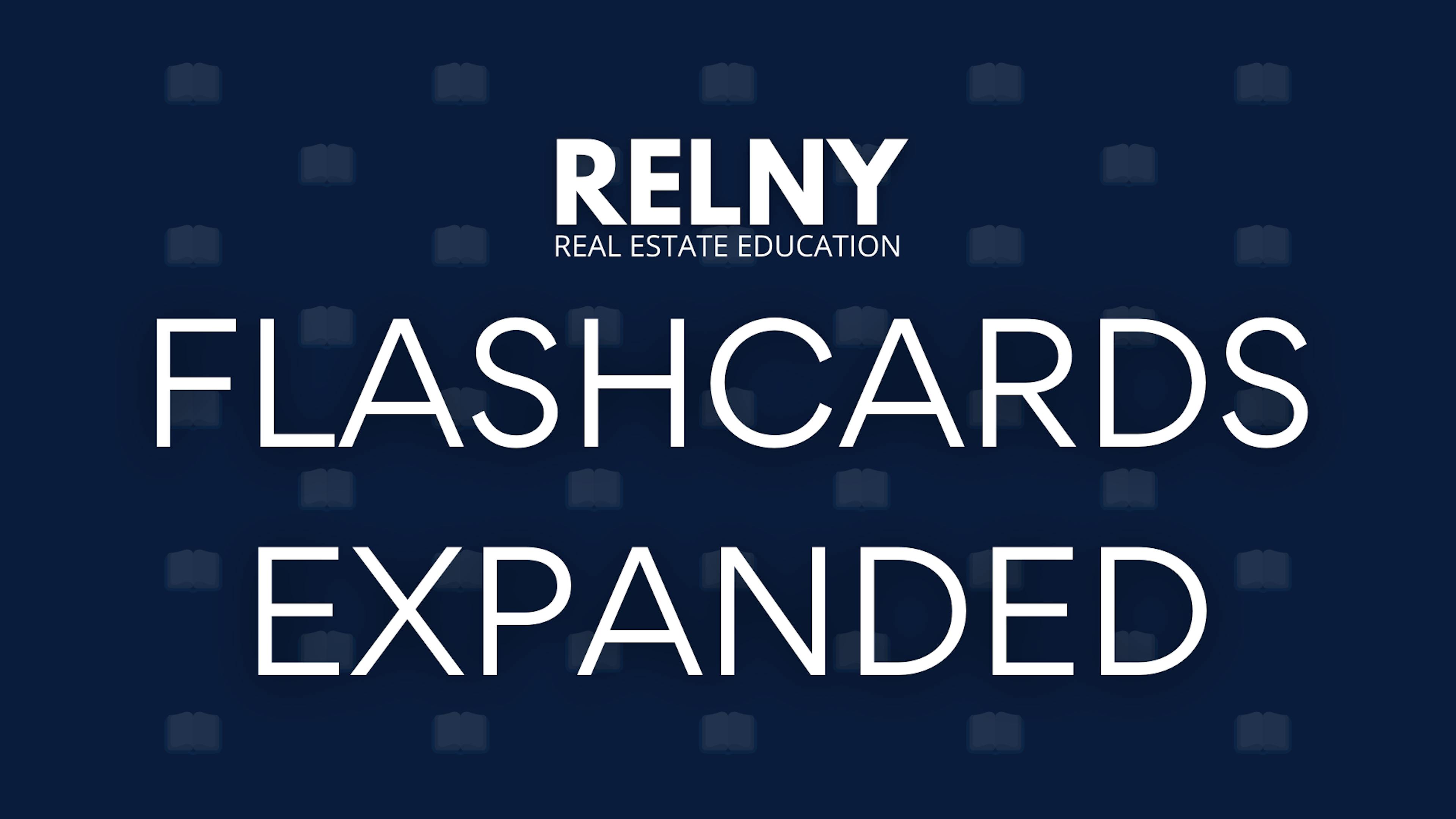 RELNY Flashcard Study Terms Expanded