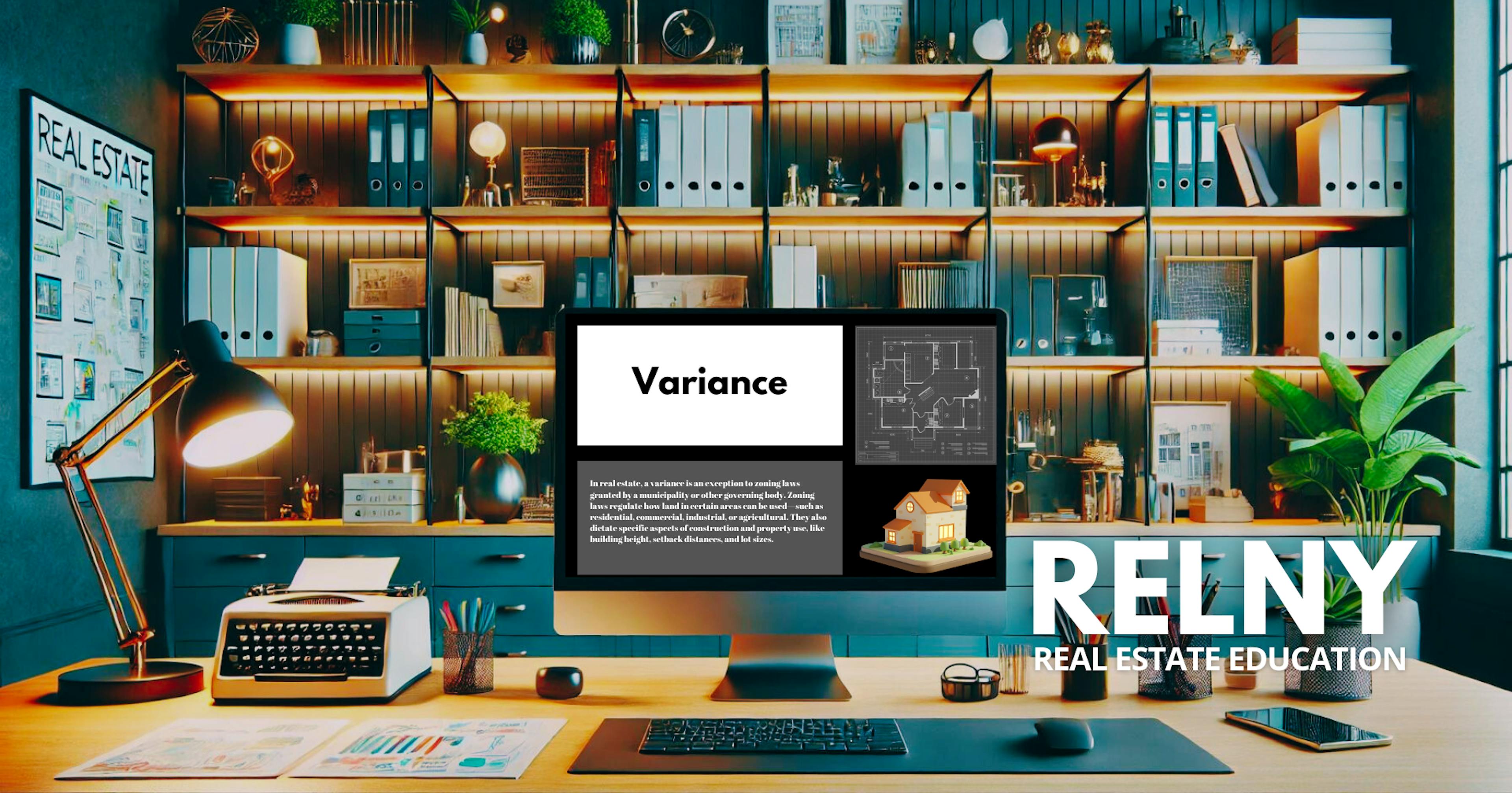 Variance in Real Estate Definition RELNY Flashcard Study Terms Expanded