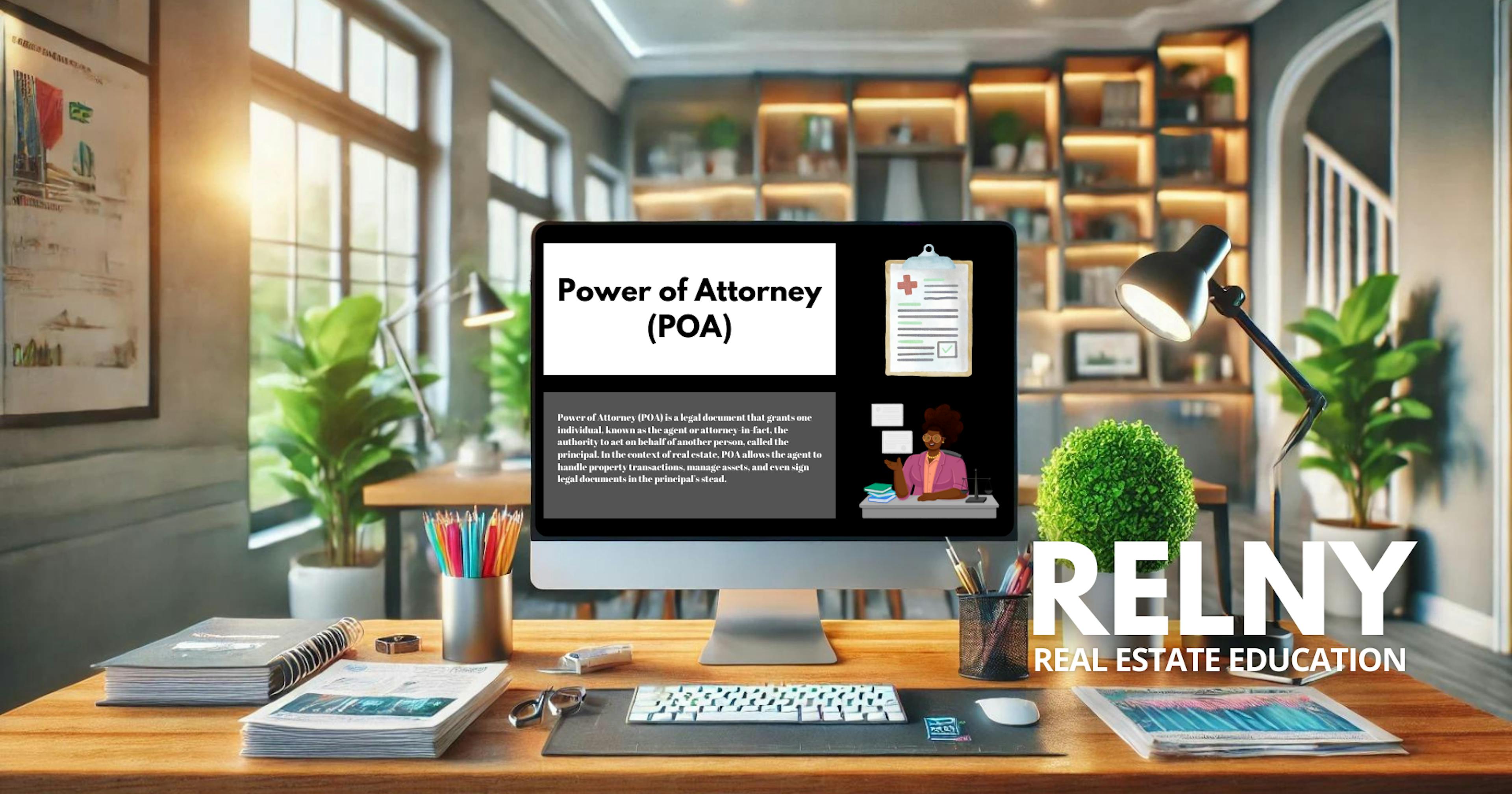 Power of Attorney POA Definition RELNY Flashcard Study Terms Expanded