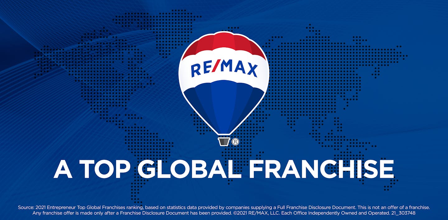 RE/MAX Named a 2021 Top Global Franchise by Entrepreneur | RE/MAX NEWS