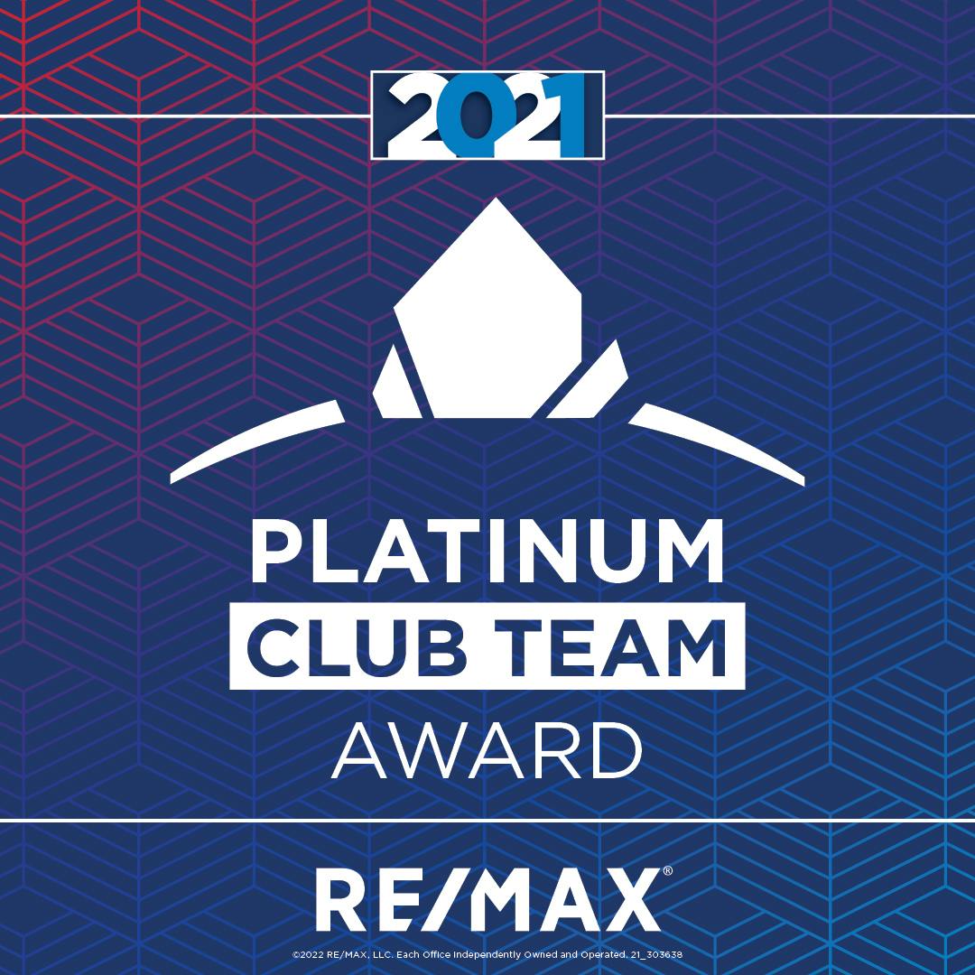 Remax Platinum Team Club Award