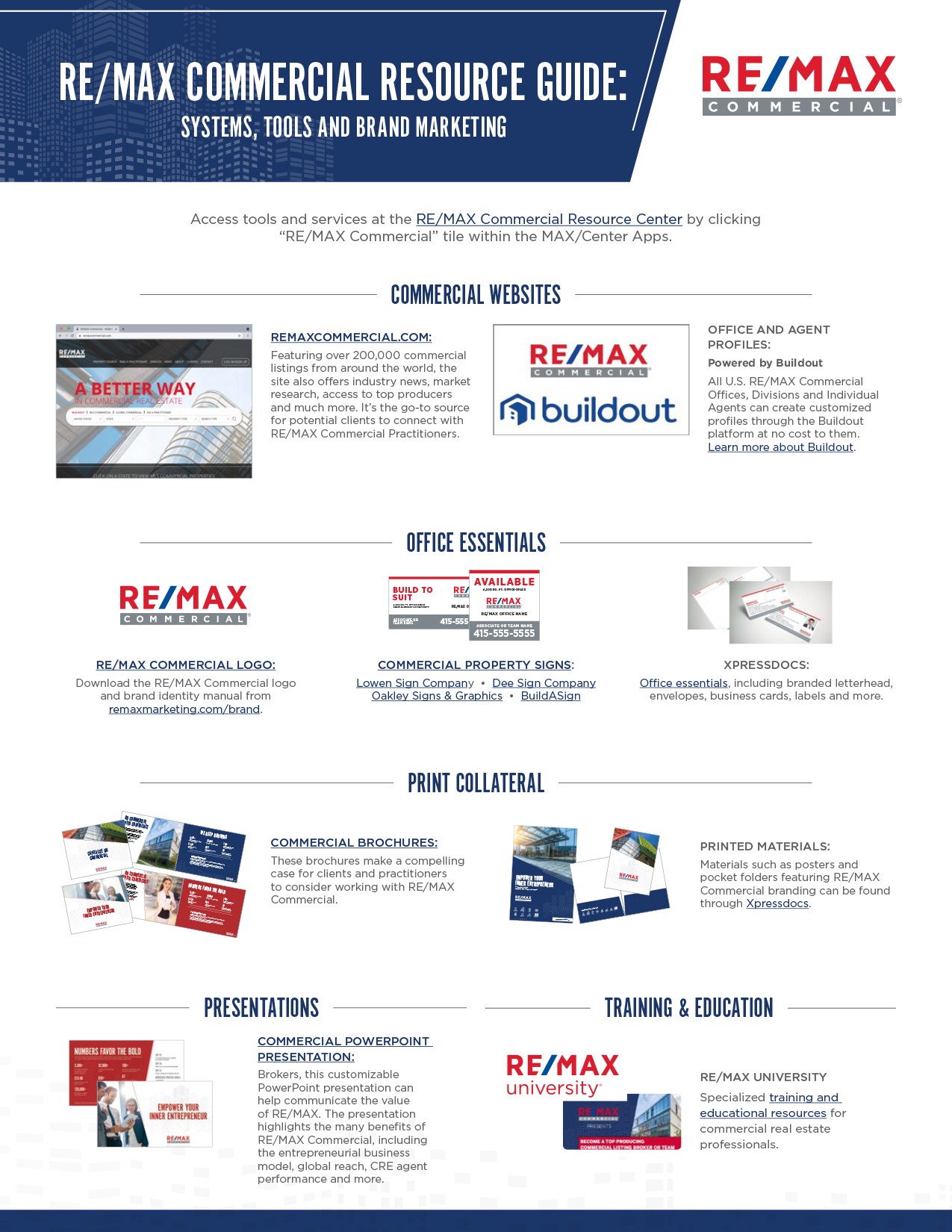 Resource Guide Building a Commercial Business with RE/MAX RE/MAX NEWS
