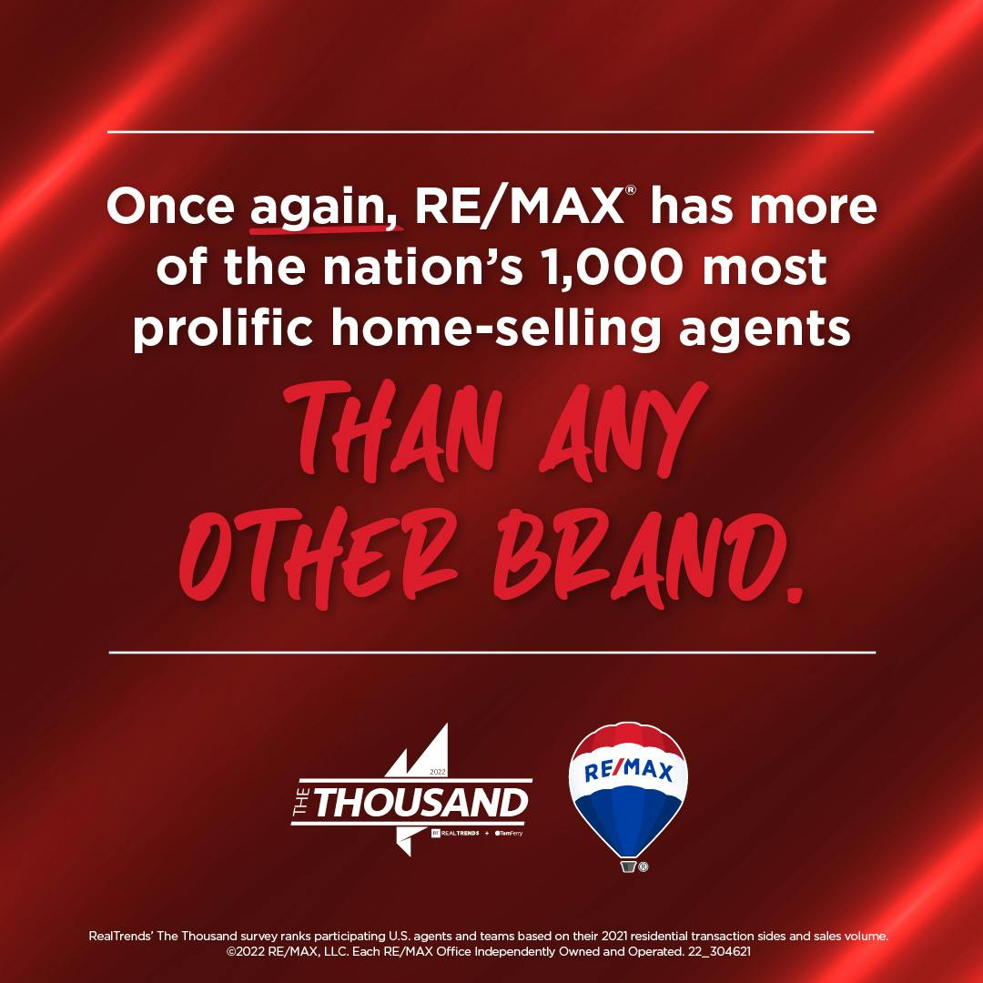RE/MAX Has More of the Country’s 1,000 Most Prolific HomeSelling