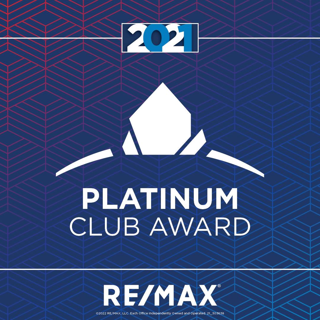 Remax Platinum Club Award
