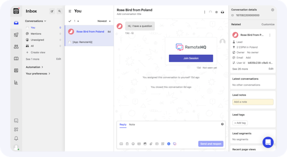 Trigger RemoteHQ app
