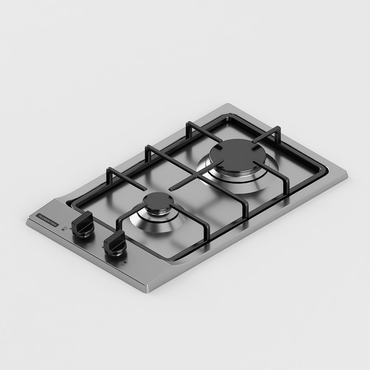 COOKTOP A GÁS TRAMONTINA 2 BOCAS DOMINÓ