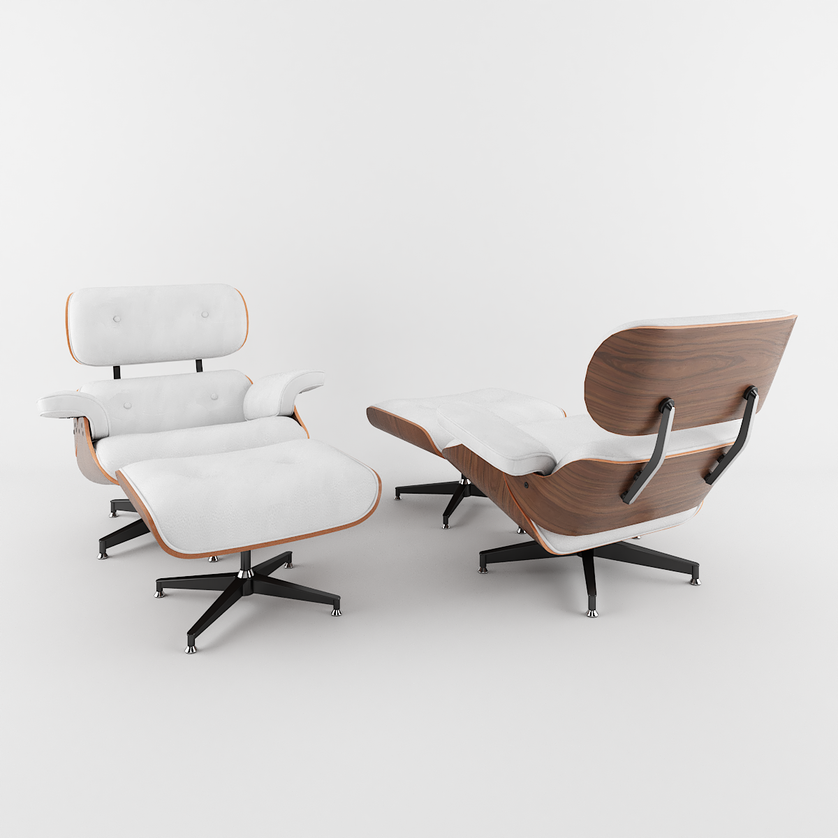 POLTRONA CHARLES EAMES BRANCA