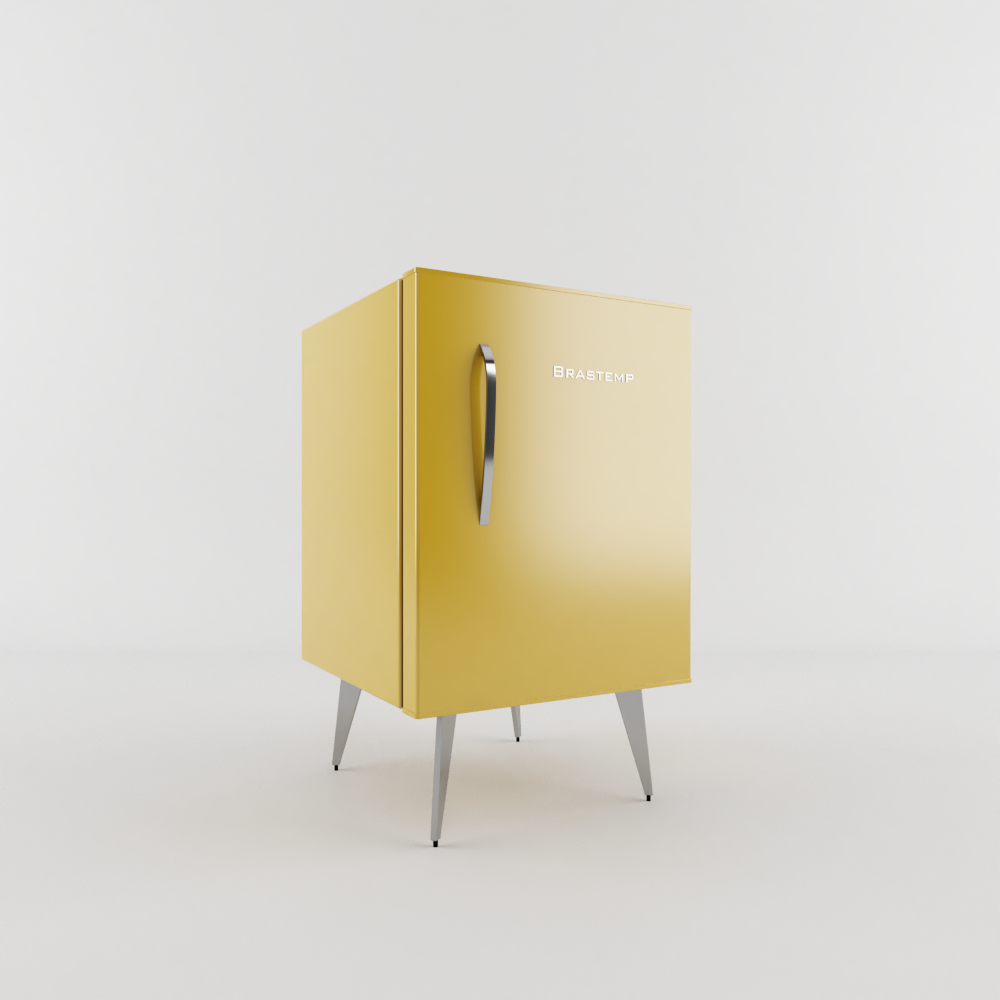 FRIGOBAR BRASTEMP AMARELO