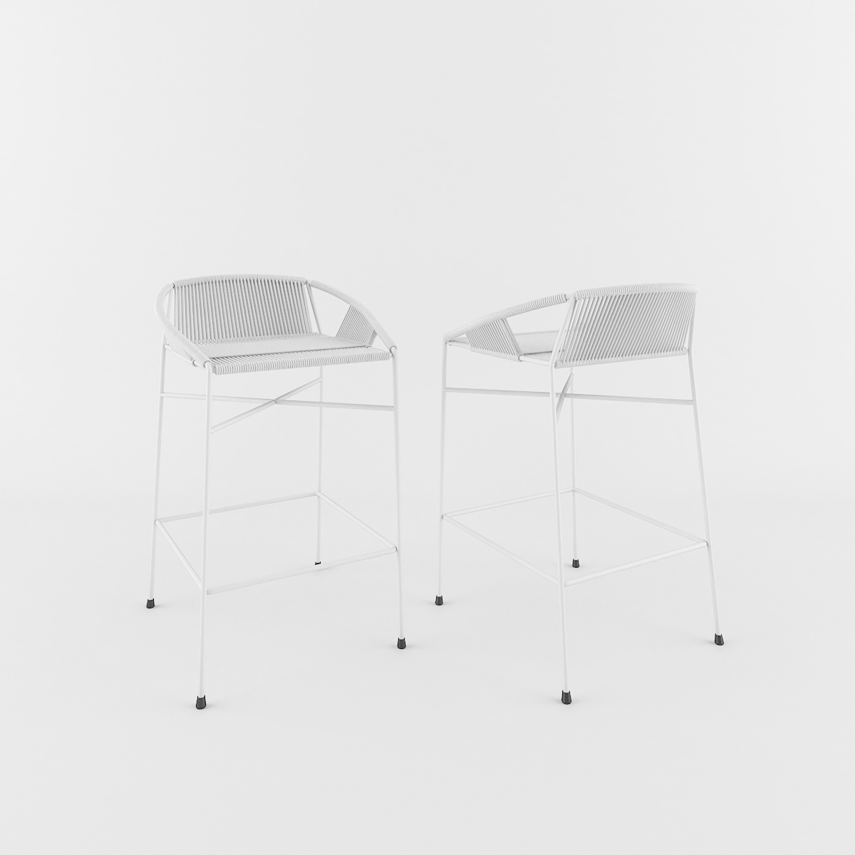 BANQUETA ESPAGUETE BRANCA