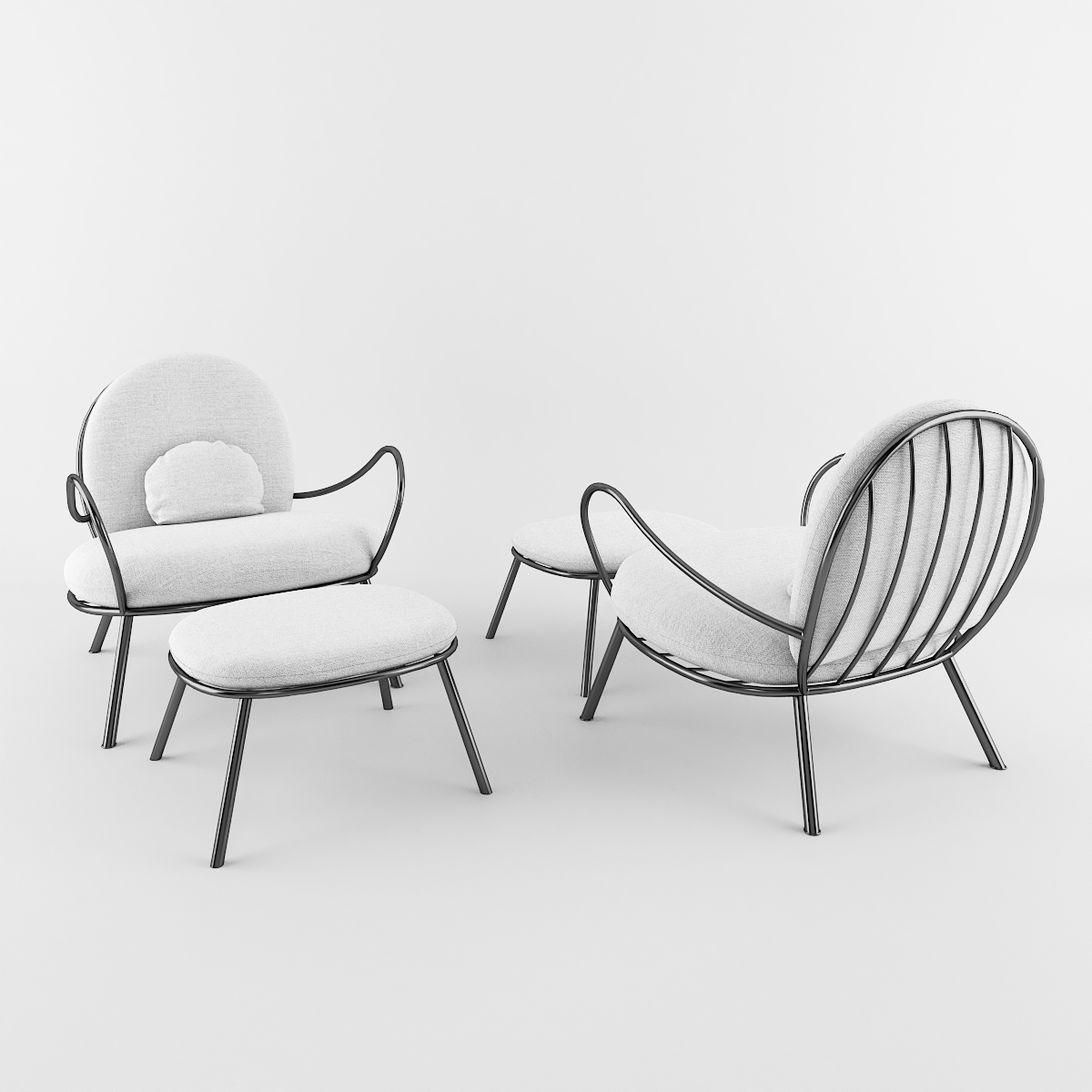 POLTRONA GORDUCHA BRANCA STUDIO MASSA