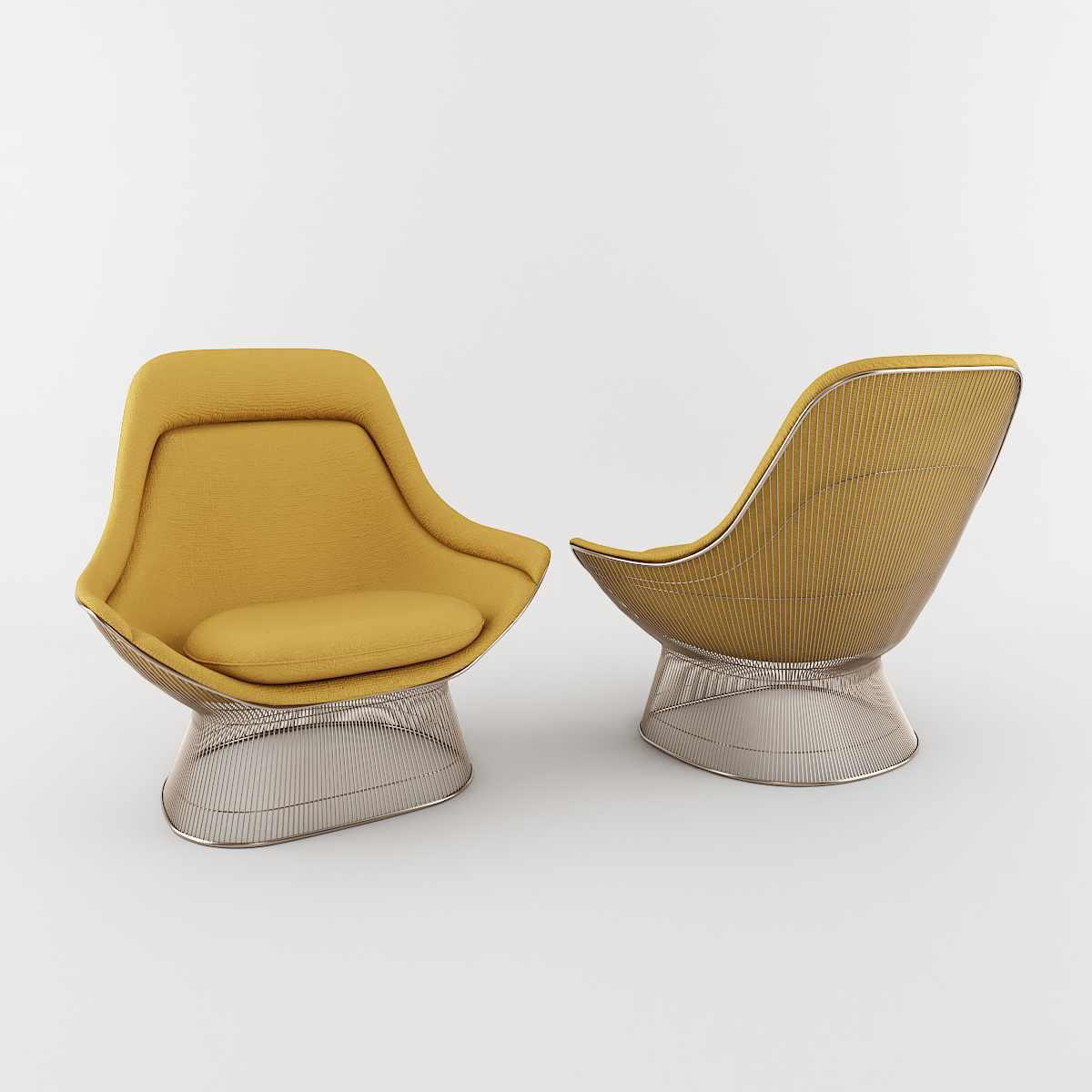 POLTRONA PLATNER EASY AMARELA