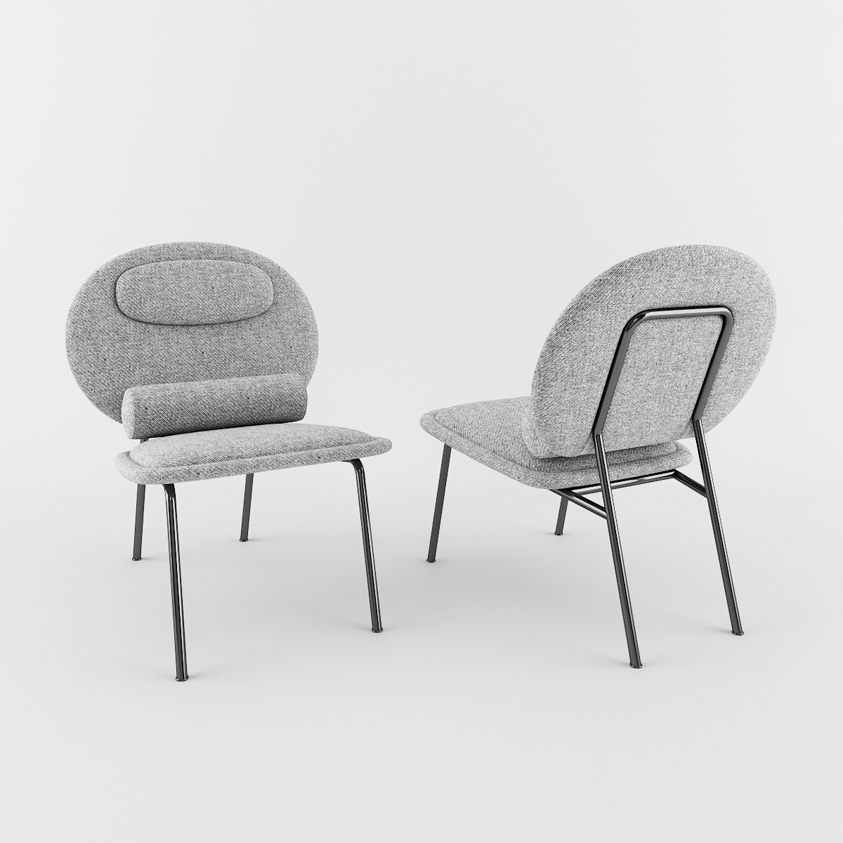 POLTRONA OVO CINZA STUDIO MASSA