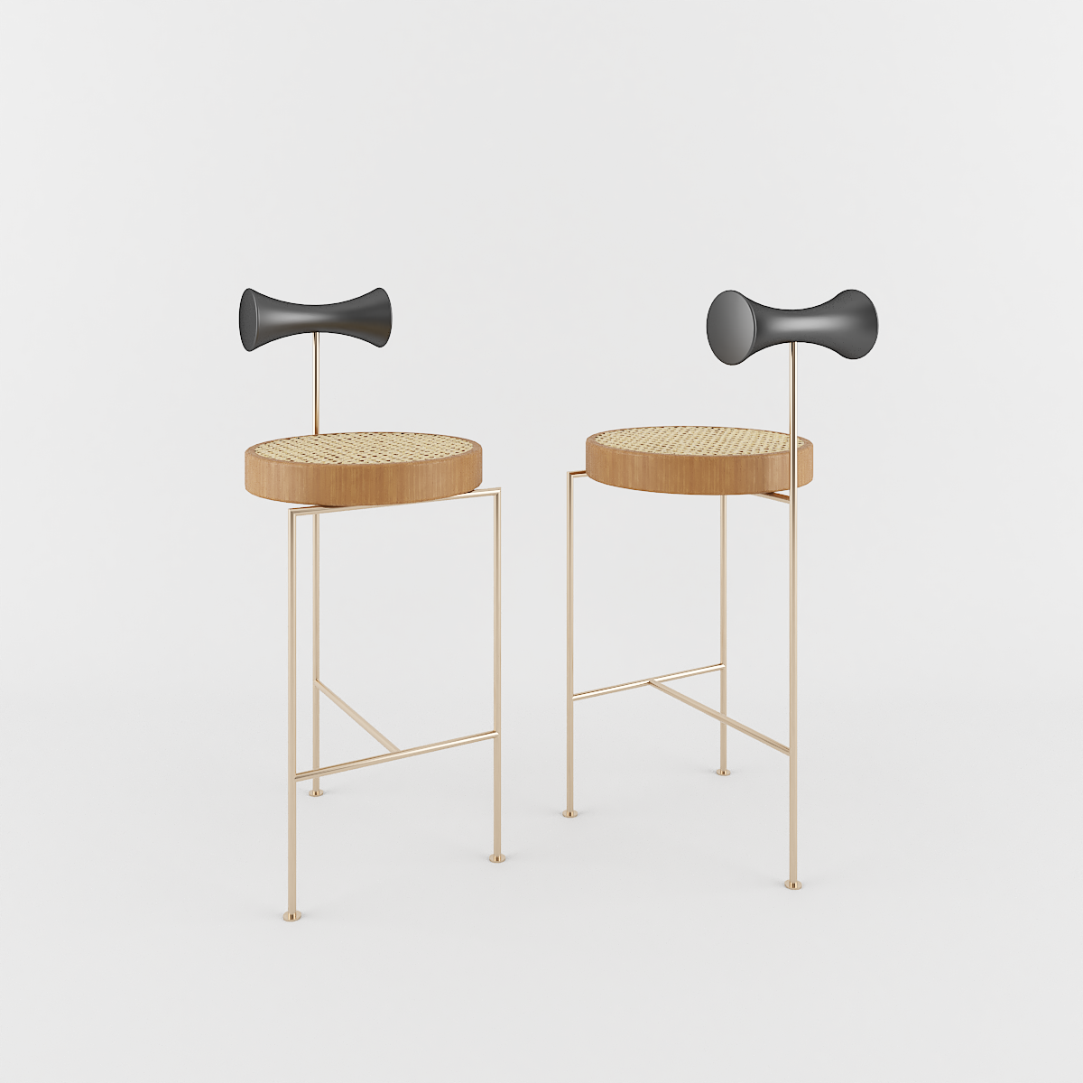 BANQUETA TORNO DOURADA