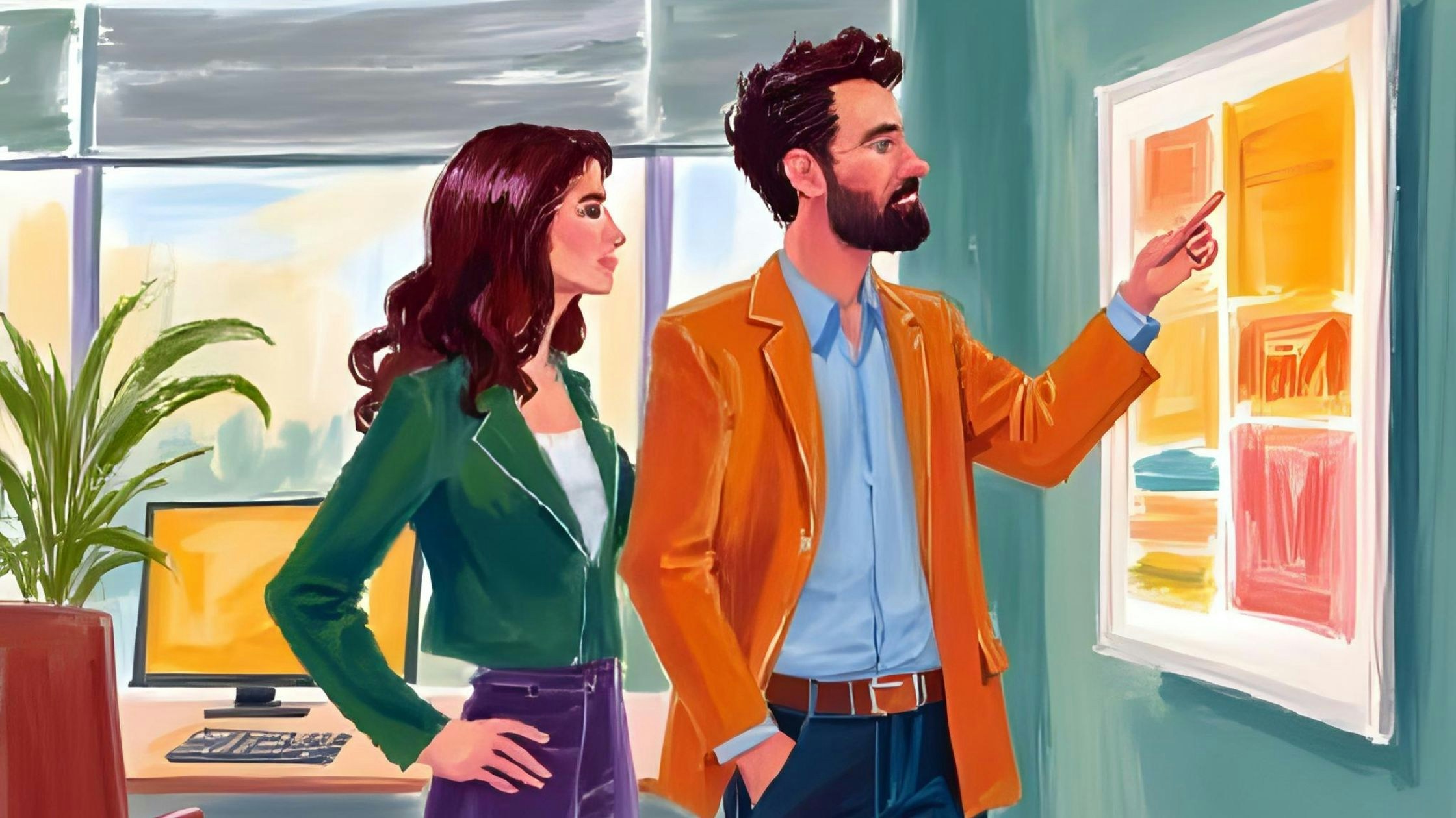 A man and woman working together | Career | Renée Space Blog