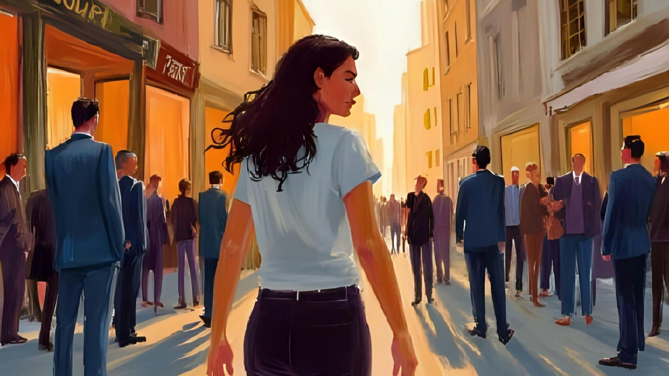 A woman feeling lonely in a crowd | Loneliness | Renée Space Blog