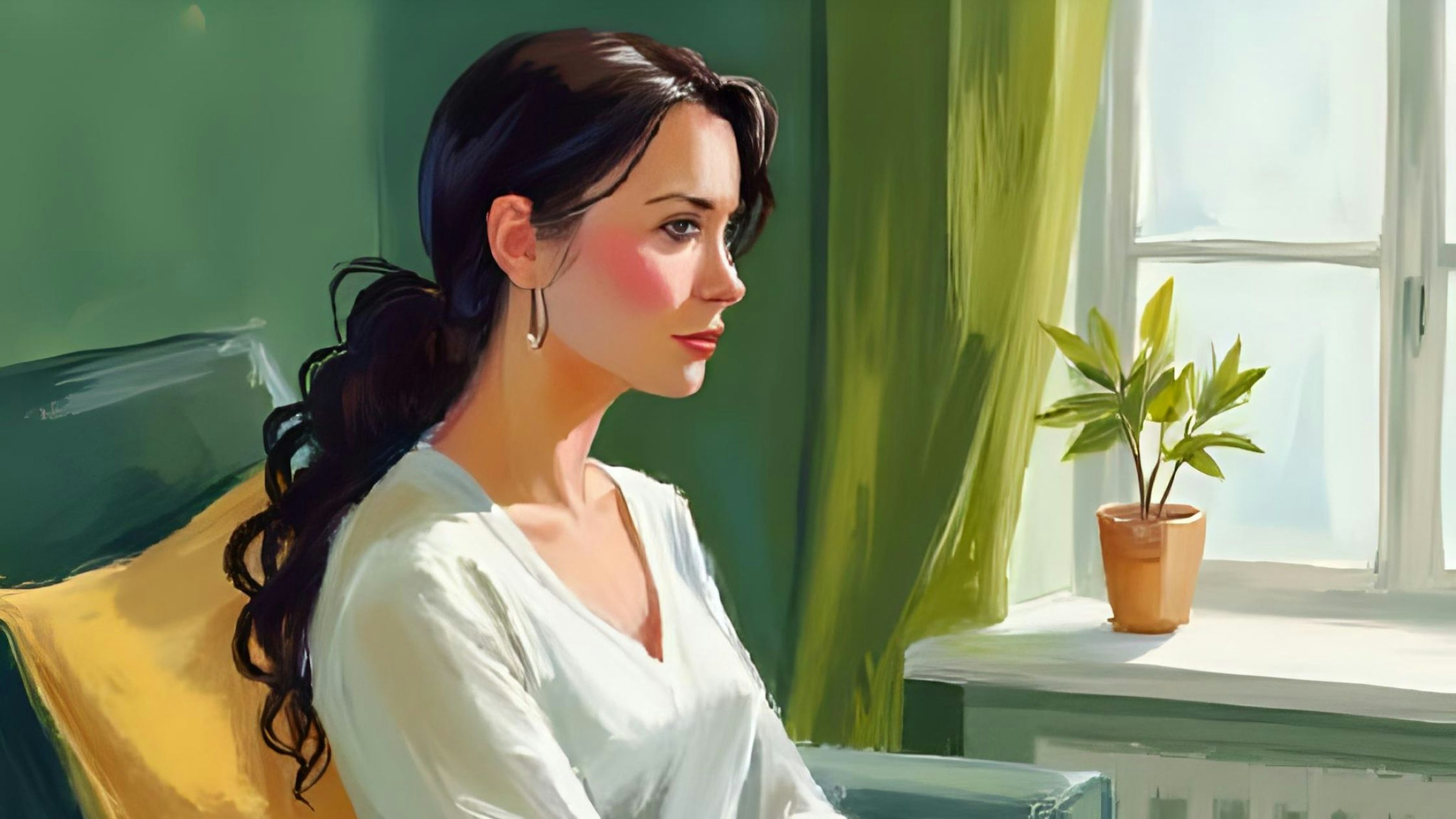 A woman reflecting in therapy | Loneliness | Renée Space Blog