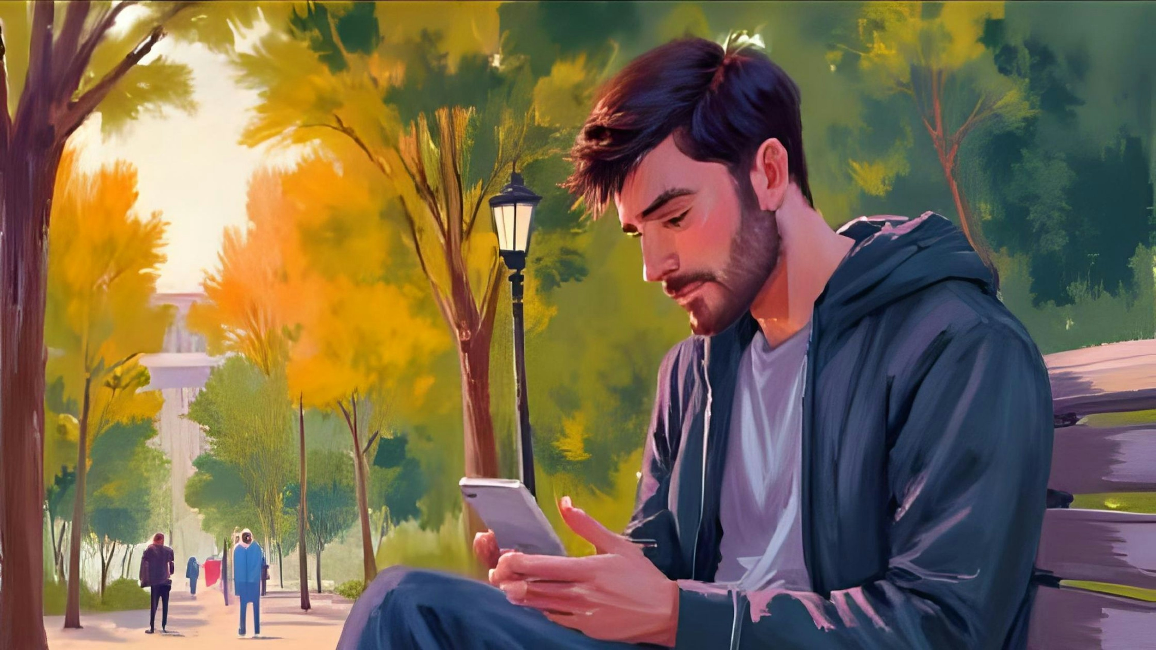 A man talking to Renée