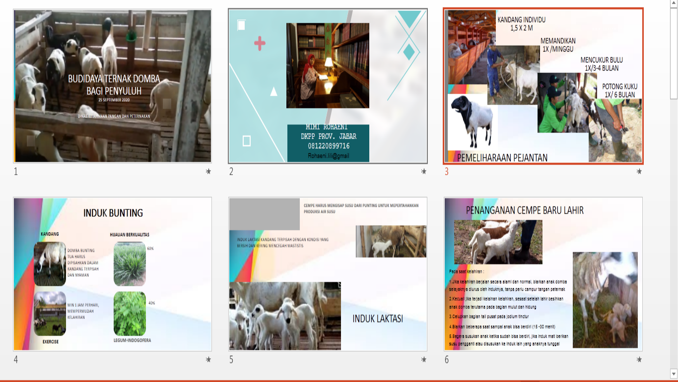 Bahan tayang pada saat tatap muka virtual dengan penyuluh Lingkup Dinas Tanaman Pangan dan Hortikultura Provinsi Jawa Barat yang diperoleh dari berbagai sumber