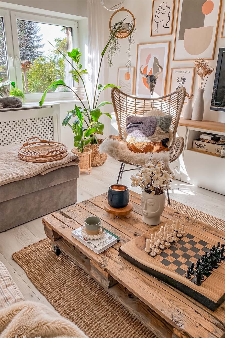 scandi boho-stil - inspiration für ein gemütliches interieur