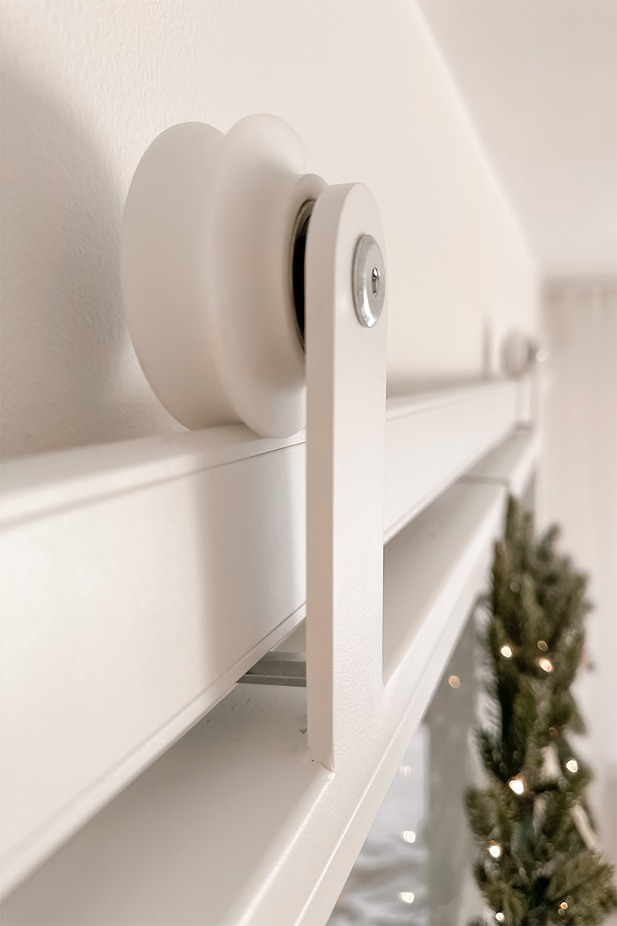 weißes Schiebesystem