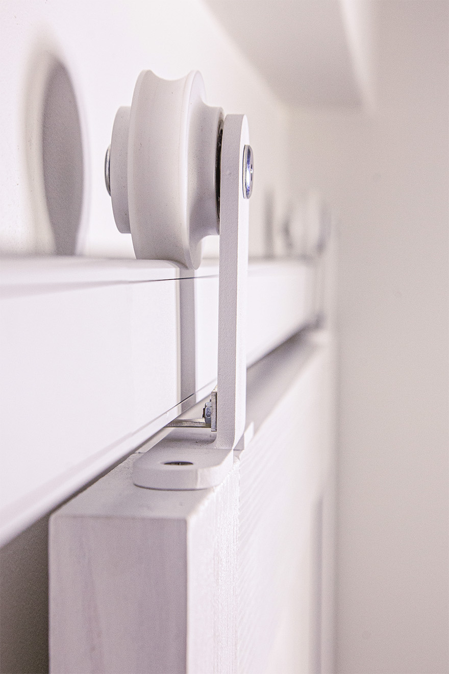 weißes Schiebesystem