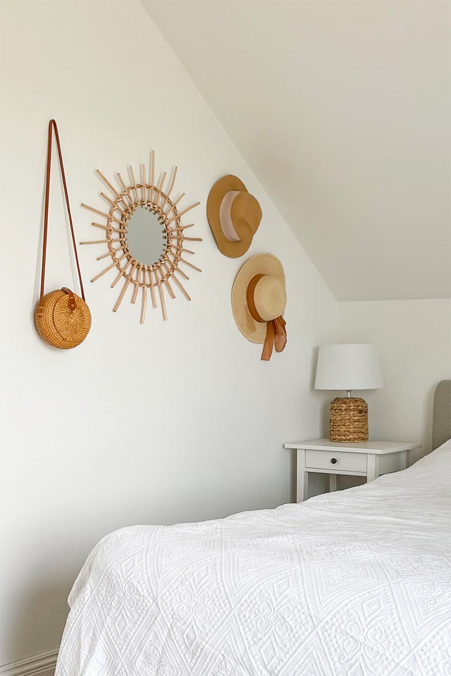 Dekorationen im Boho-Stil im Schlafzimmer