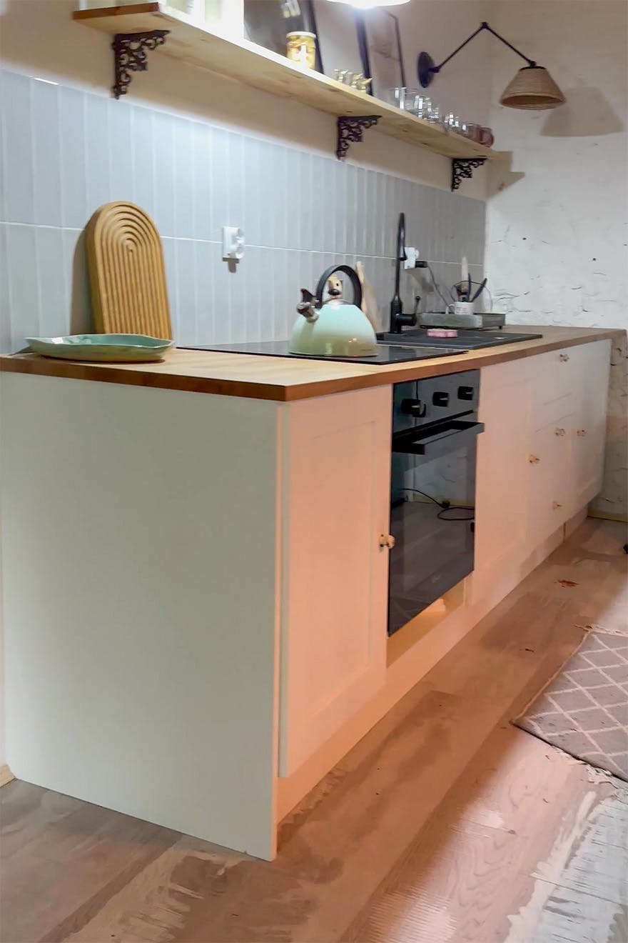 aneks kuchenny w domu na wsi