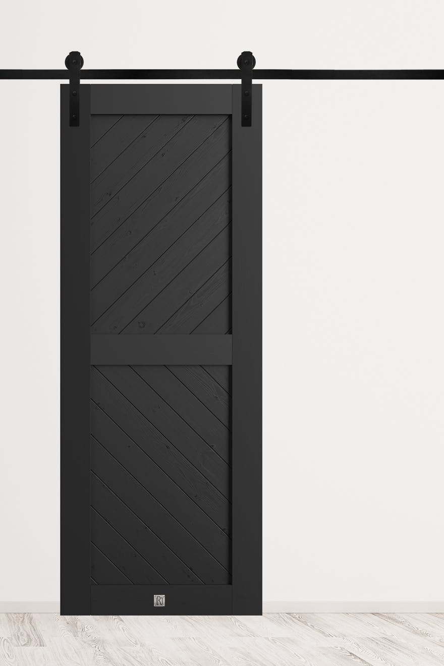 interior barn door black